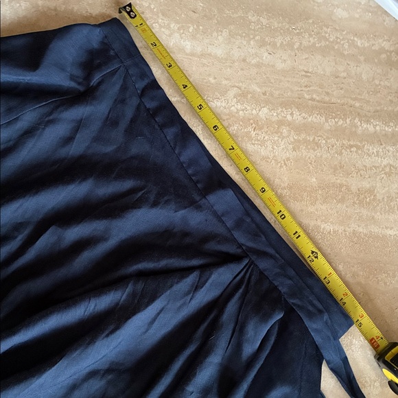 THE JETSET DIARIES TJD Elegant Navy Blue Wrap Maxi Skirt, Flowing & Silky. M NWT - Picture 15 of 17